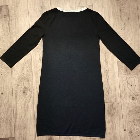 Lilly Pulitzer Devlin Merino Wool Shift Sweater Dress Black Size XS - Picture 4 of 9